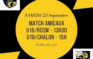 Match Amicaux U16 et U19
