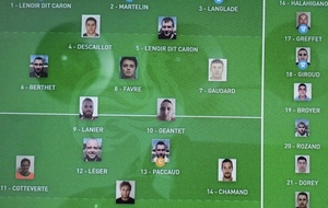 Compo match sénior 27 Février 2022