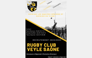 Recrutement séniors 2022/2023