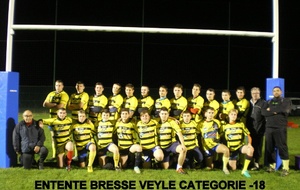 Entente BRESSE VEYLE -18 
Saison 2016 / 2017 