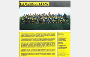 Les moins de 14 ans : Saison 2016 / 2017