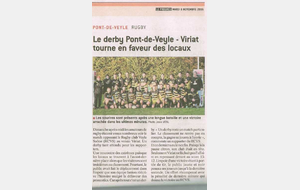 Match Seniors : PONT DE VEYLE / VIRIAT