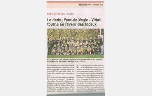 Match Seniors : PONT DE VEYLE / VIRIAT