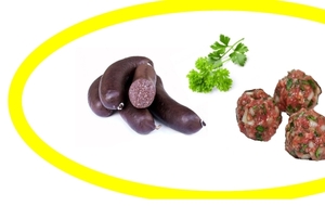 Vente de boudin et de boulettes