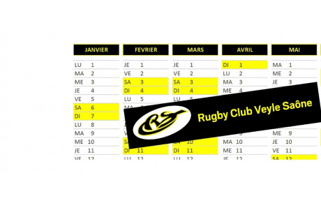 Calendrier 2e phase