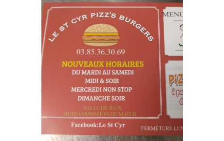 Le St Cyr Pizz's Burgers
